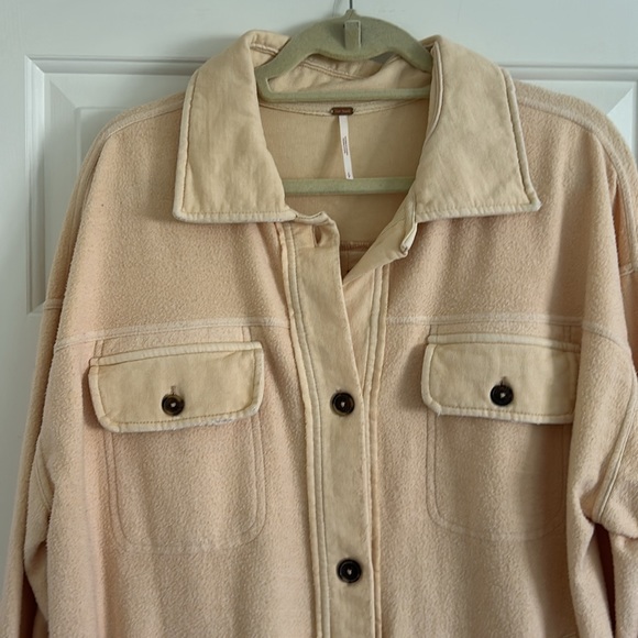 Free People Ruby Shacket in Sweetheart Sunrise Size Small - Picture 3 of 9